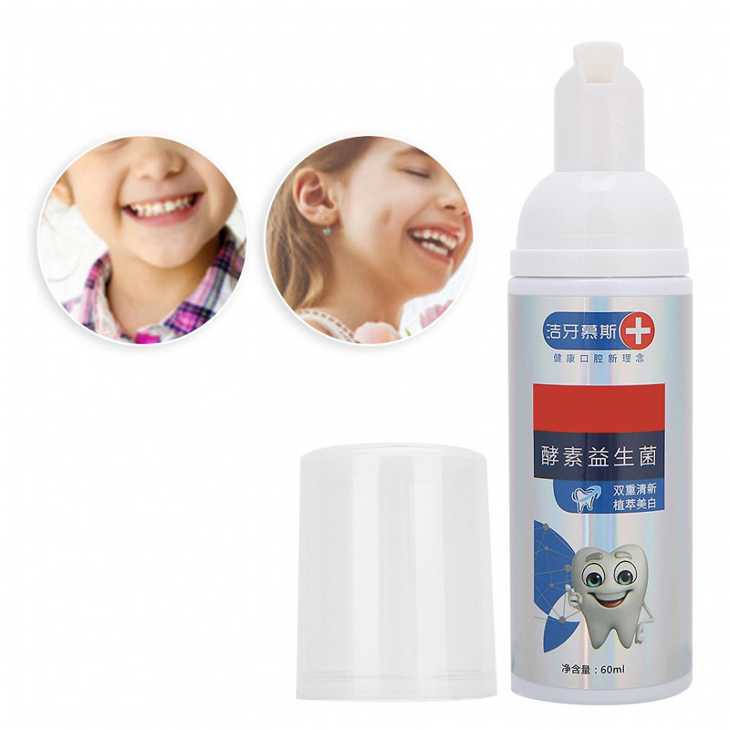 Children Teeth Cleaning Foam Toothpaste Strawberry Flavor Whitening Oral Care Mousse