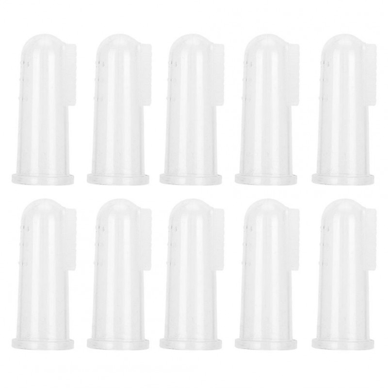 Pet Toothbrush for Cats and Dogs Soft Silicone Finger Brush Cleaning Tool