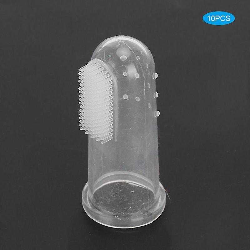 Pet Toothbrush for Cats and Dogs Soft Silicone Finger Brush Cleaning Tool