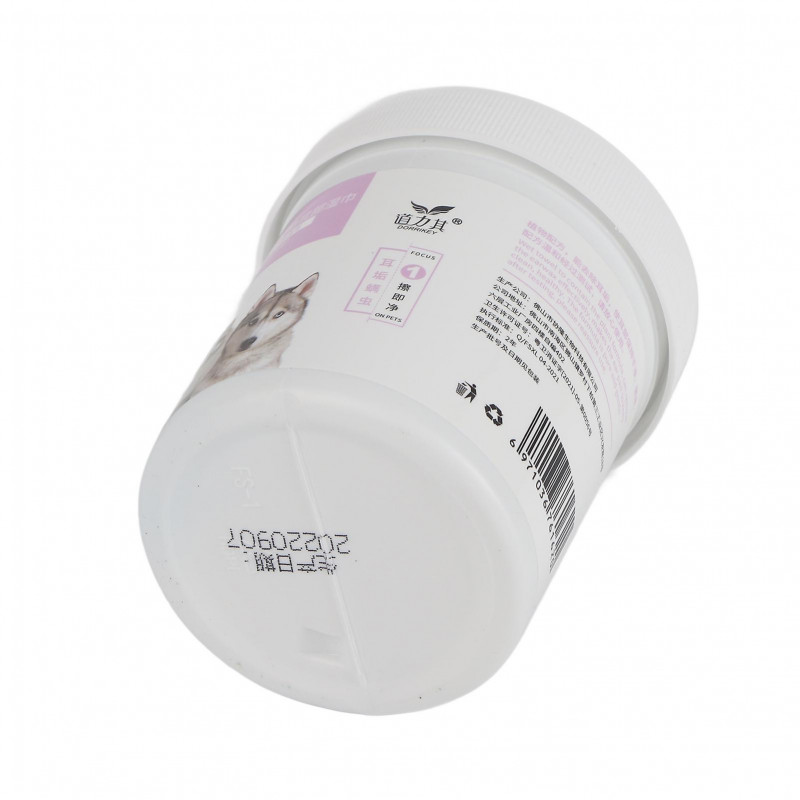 Dog Ear Cleaner Wipes 180pcs Hypoallergenic Removes Wax Itching Odor Infections for Pets