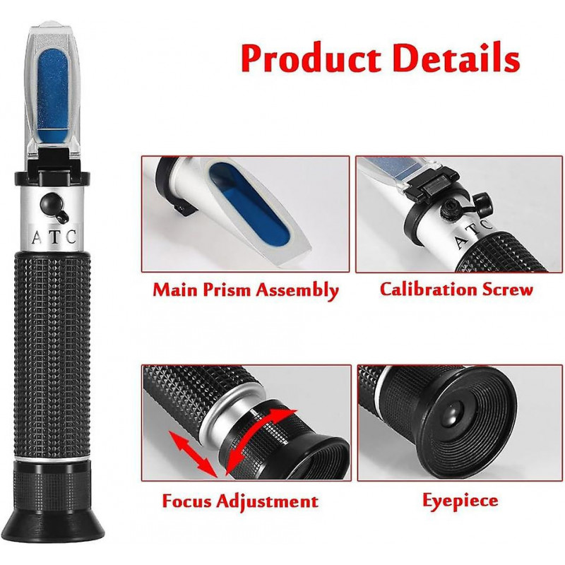 Salinity Refractometer, Salinity Measurement Tool for Seawater Aquarium Tank, Marine Market, Dual Scale (1.0-1.070 [...]