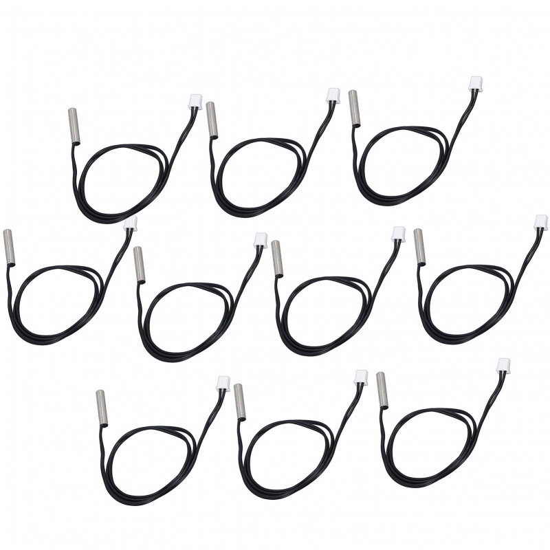 Sonde de température sonde NTC thermistance 10Pcs 5x25mm tête cylindrique 500mm 5K B3470