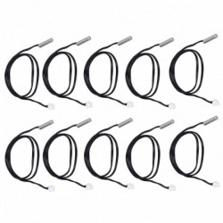 Sonde de température sonde NTC thermistance 10Pcs 5x25mm tête cylindrique 500mm 5K B3470