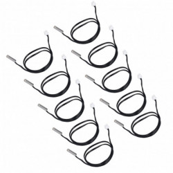 Sonde de température sonde NTC thermistance 10Pcs 5x25mm tête cylindrique 500mm 5K B3470