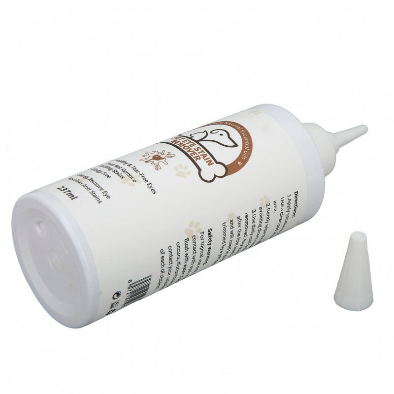 Pet Eye Tear Remover Cleansing Drops for Dogs and Cats 237ML to Remove Eye Dirt and Excrement