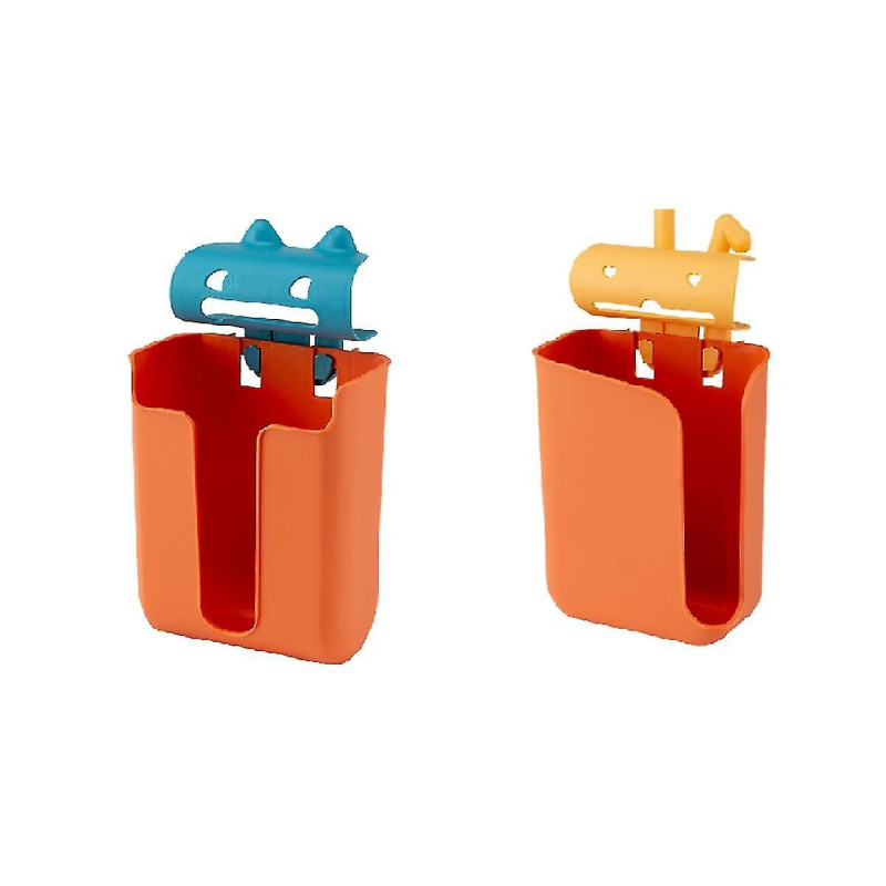 Simple Hole Free Cartoon Garbage Bag Storage Box Kitchen Garbage Bag Storage Box Shopping Bag Stora