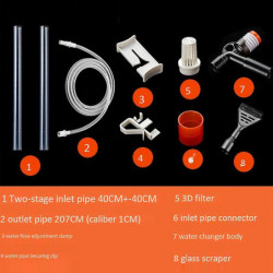 Aquarium - Fish Tank Sand Kit With -pressing Button And Adjustable Water Controller For Fish Tank S