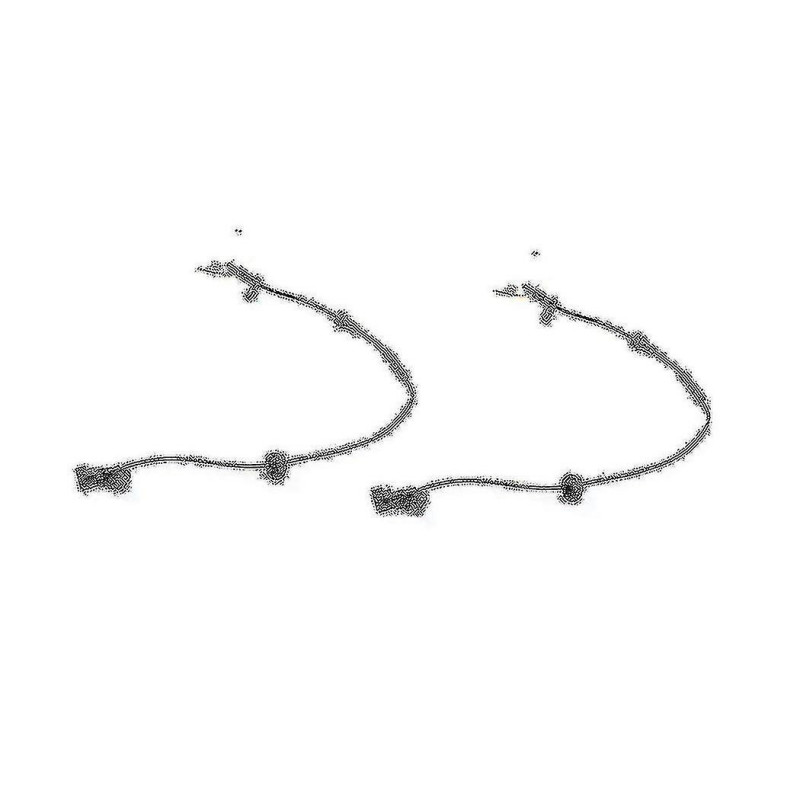 1pair Rear Left+right Wheel Speed Sensor 118877100a For 2017- Model Y 2019-