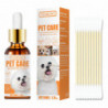 60ml Pet Eye Drops Dog Cat Tearing Stain Removal Dirt Stain Remover Anti-Inflammatory Eye Care Cleaner Pet Eye Drop