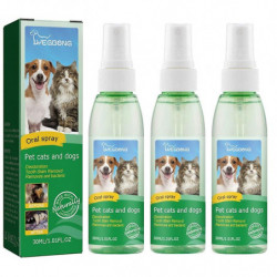 3pcs Pet Tooth Cleaning Spray Dog Oral Care Bad Teeth Breath Freshener Plaque Remove