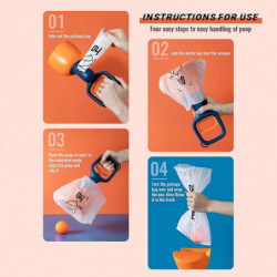 11in Dog Pooper ,short Handle Pet Poop For Medium Small , Portable Poop Scoop For Yard, Grass A