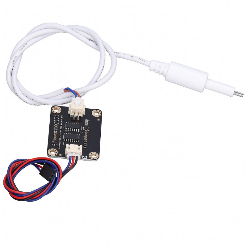 Water Conductivity Sensor PCB Water Monitoring Sensors Module with Waterproof Probe for Hydroponics