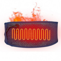 Masseur de dos chauffant de coussin chauffant de Noël pour les douleurs lombaires - Batterie rechargeable [...]