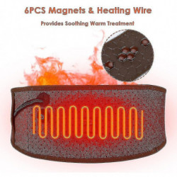 Masseur de dos chauffant de coussin chauffant de Noël pour les douleurs lombaires - Batterie rechargeable [...]