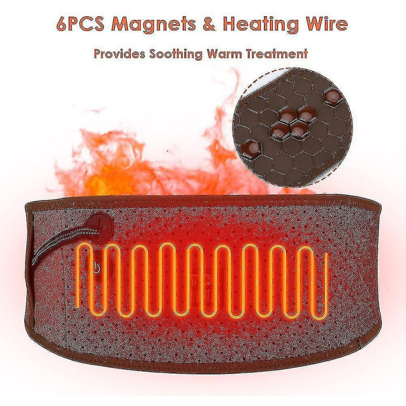 Masseur de dos chauffant de coussin chauffant de Noël pour les douleurs lombaires - Batterie rechargeable [...]