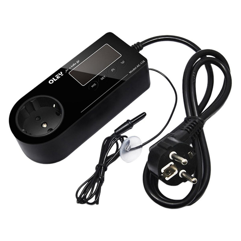 European Standard Thermostat Pet Smart Switch Aquarium Reptile Heating Digital Display Electronic