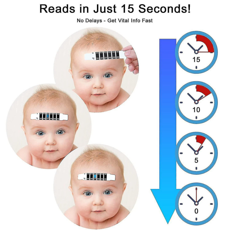 30 Pcs Forehead Thermometer Strips Adhesive Thermometer Strips Reusable Thermometer Stickers Discol-haoyi 30 Pcs Forehead Thermometer Strips Adhesive Thermometer Strips Reusable Thermometer Stickers Discol-haoyi