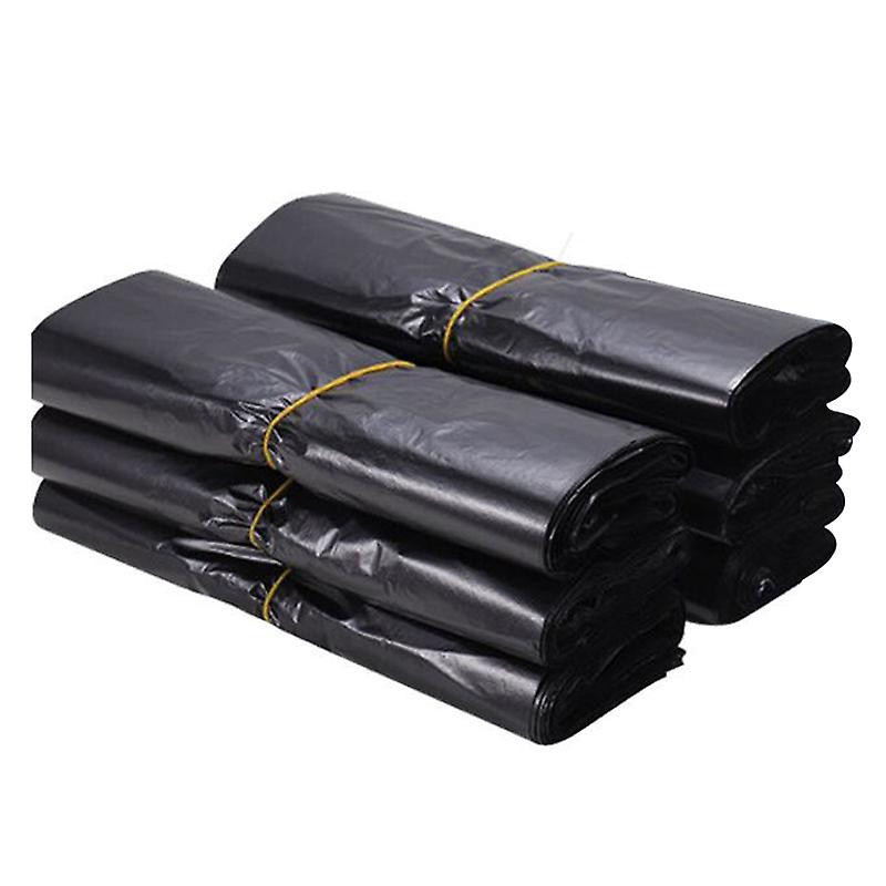 3 Roll / 150 Pieces of Thicken Black Garbage Bag Portable Portable Garbage Bag Disposable Vest Bag