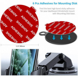 - Dashboard Pad Mount Disc Adhesive Adhesive Replacement Kit, 6pcs 70mm Circle - Dashboard Pad Mount Disc Adhesive Adhesive Replacement Kit, 6pcs 70mm Circle