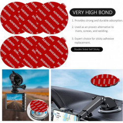 - Dashboard Pad Mount Disc Adhesive Adhesive Replacement Kit, 6pcs 70mm Circle - Dashboard Pad Mount Disc Adhesive Adhesive Replacement Kit, 6pcs 70mm Circle