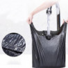3 Roll / 150 Pieces of Thicken Black Garbage Bag Portable Portable Garbage Bag Disposable Vest Bag