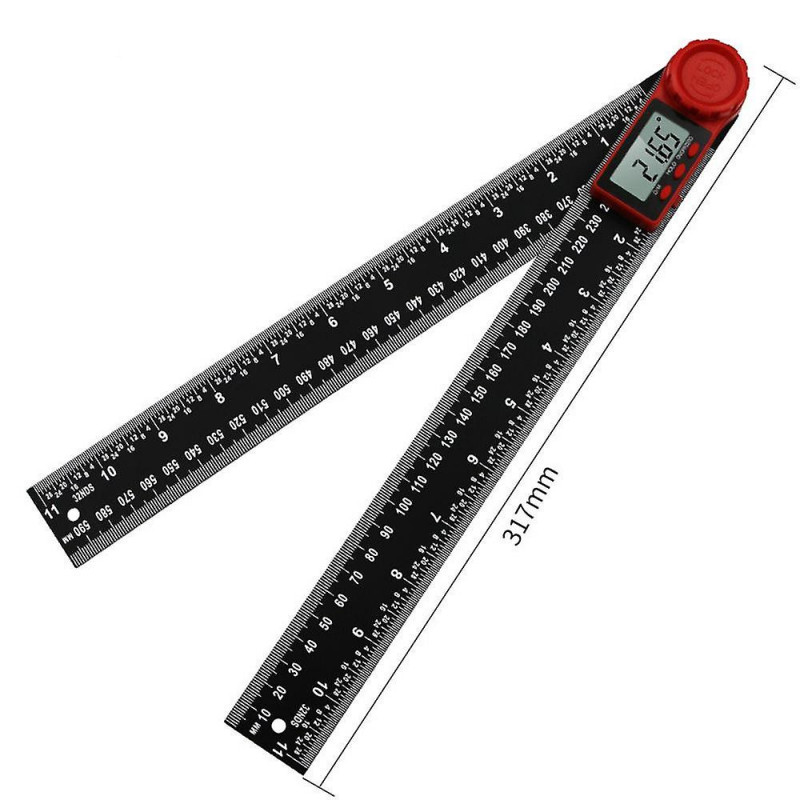 0-300mm LCD Digital Angle Protractor 2 in 1, with LCD Display, Zero Setting, 0-300mm LCD Digital Angle Protractor 2 in 1, with LCD Display, Zero Setting,