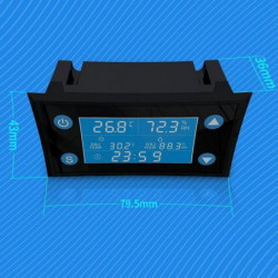 LCD Digital Temperature Humidity Controller Timer SHT20 Sensor Probe for Incubator Aquarium Thermos