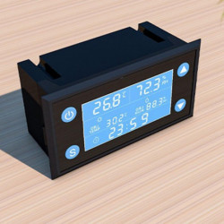LCD Digital Temperature Humidity Controller Timer SHT20 Sensor Probe for Incubator Aquarium Thermos