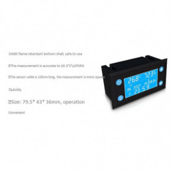 LCD Digital Temperature Humidity Controller Timer SHT20 Sensor Probe for Incubator Aquarium Thermos