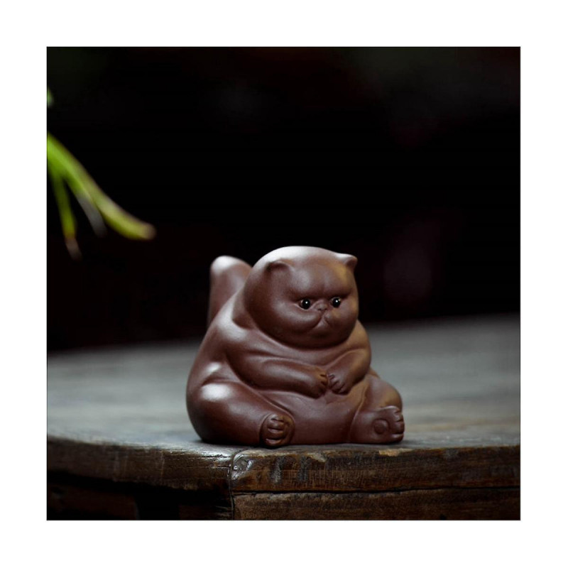 Tea Pet Angry Unhappy Pet Figurine, Cute Tea Ornament Accessories, Decoration for Tea Table Desk Te