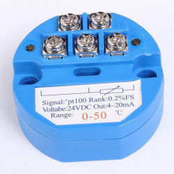 5Pcs 0-50 Celsius 4-20MA RTD PT100 SBW Temperature Sensor Transmitter Isolated Sensors