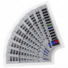 10pcs Sewable Temperature Strips Liquid Crystal Clothing Temperature Stickers 16~38/61~100