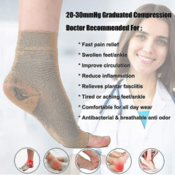 Chaussettes de fasciite plantaire pour femmes hommes, chaussettes pour le soutien de la voûte plantaire et de la [...]