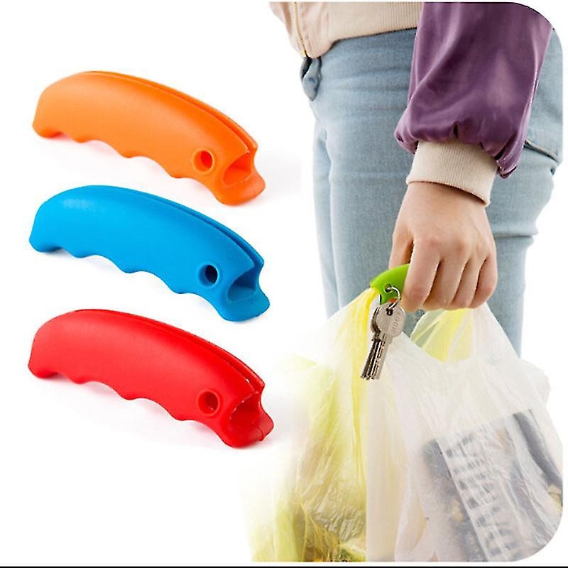 Support de sac en plastique Support de poignée en silicone solide pour sac en plastique d’épicerie