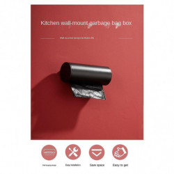 Plastic Bag Storage Box Kitchen Free Punching Garbage Bag Box Extraction Garbage Bag Storage Box Bl