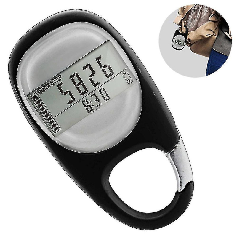 3d Digital Simple Walking Distance Clip Sur Podomètre Compteur de Pas Avec Clip, mémoire Distance de Marche Miles [...]