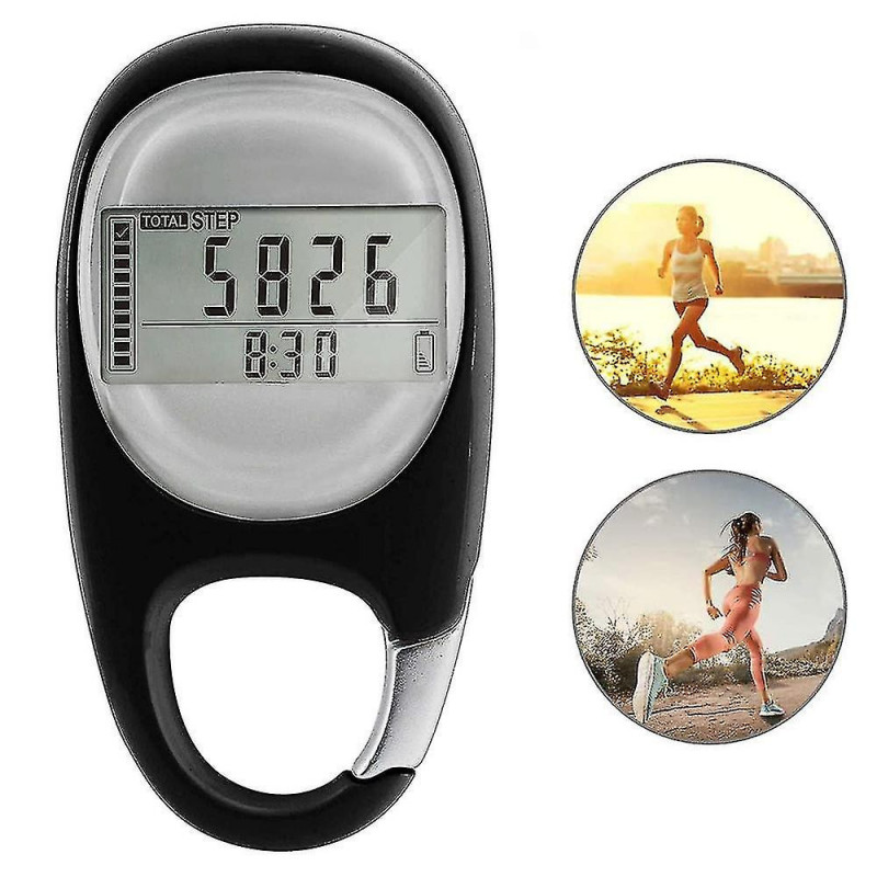 3d Digital Simple Walking Distance Clip Sur Podomètre Compteur de Pas Avec Clip, mémoire Distance de Marche Miles [...]