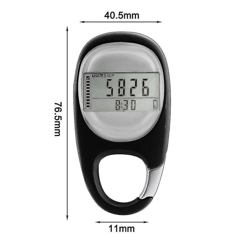 3d Digital Simple Walking Distance Clip Sur Podomètre Compteur de Pas Avec Clip, mémoire Distance de Marche Miles [...]