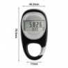 3d Digital Simple Walking Distance Clip Sur Podomètre Compteur de Pas Avec Clip, mémoire Distance de Marche Miles [...]