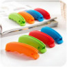 Support de sac en plastique Support de poignée en silicone solide pour sac en plastique d’épicerie