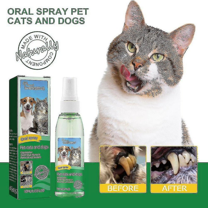 Pet Oral Cleanse Spray, Pet Teeth Cleaning Spray, Pet Breath Freshener Oral Spray