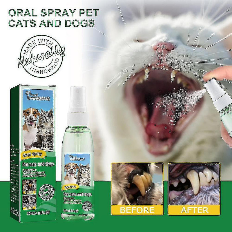 Pet Oral Cleanse Spray, Pet Teeth Cleaning Spray, Pet Breath Freshener Oral Spray