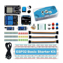 ESP32 ESP-32S WiFi I OT Carte de développement Kit de démarrage de base avec tutoriel ESP32 ESP-32S WiFi I OT Carte de développement Kit de démarrage de base avec tutoriel