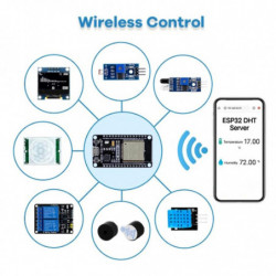 ESP32 ESP-32S WiFi I OT Carte de développement Kit de démarrage de base avec tutoriel ESP32 ESP-32S WiFi I OT Carte de développement Kit de démarrage de base avec tutoriel