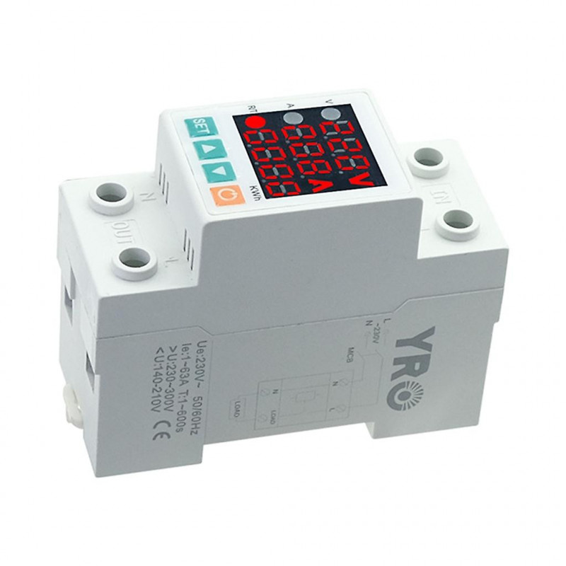 Moniteur de consommation d’électricité avec affichage du courant de tension Testeur d’énergie numérique