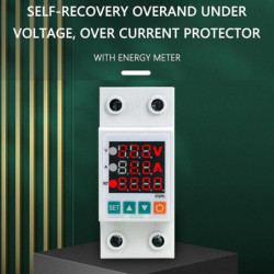 Moniteur de consommation d’électricité avec affichage du courant de tension Testeur d’énergie numérique