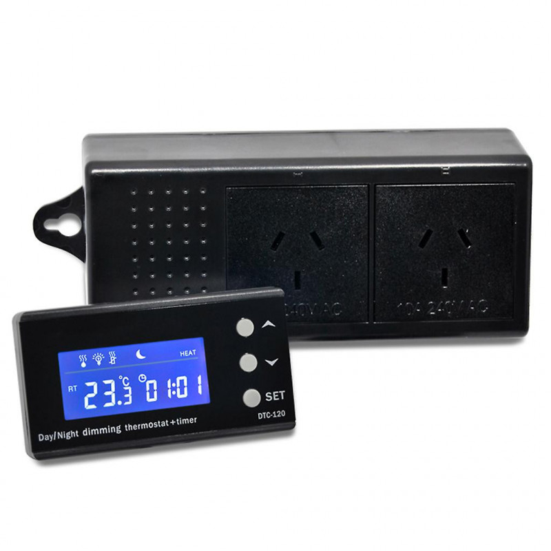 Thermostat numérique avec sonde de précision pour poisson d’aquarium de boîte de reptile pour réservoir