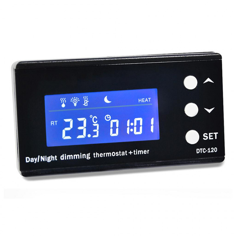 Thermostat numérique avec sonde de précision pour poisson d’aquarium de boîte de reptile pour réservoir