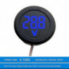 Voltmètre de voiture DC 4-100V LED Affichage numérique Rond Deux Fil panneau Voltage Mètre KR
