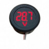 Voltmètre de voiture DC 4-100V LED Affichage numérique Rond Deux Fil panneau Voltage Mètre KR